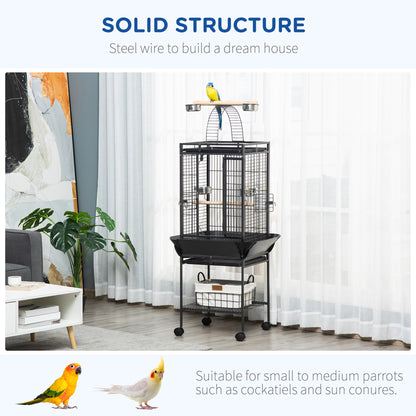 Steel Bird Cage,Large Budgie Cage for Cockatiels and Parakeets