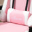 Racing Gaming Chair with Lumbar Support, Head Pillow, Swivel Wheels, High Back Recliner Gamer Desk Chair for Home Office, Pink