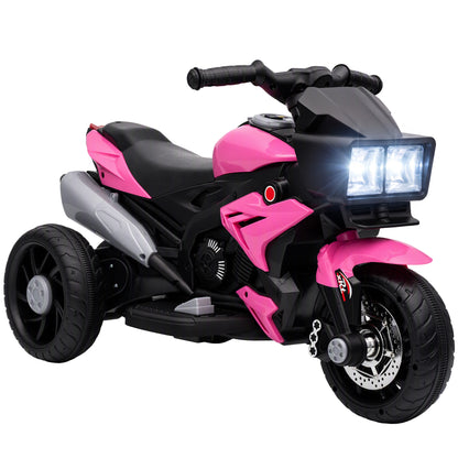 Kids Electric Motorcycle Ride-On Toy w/ High-Traction Wheels, Pink