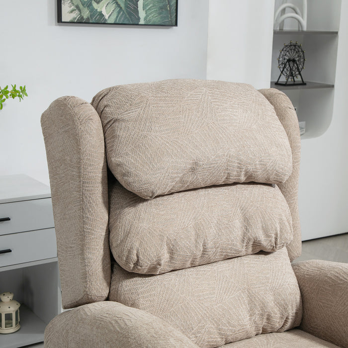 Power Lift Recliner Chair for Elderly with Remote Control, Khaki