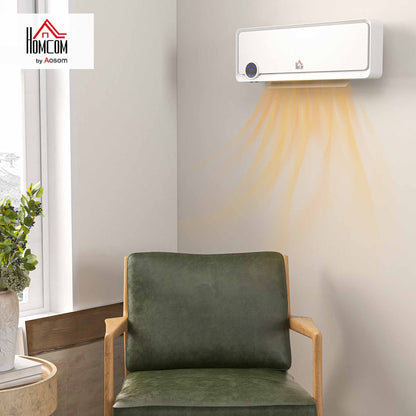 1000W/2000W Wall Downflow Heater Adjustable Temperature w/ Timer