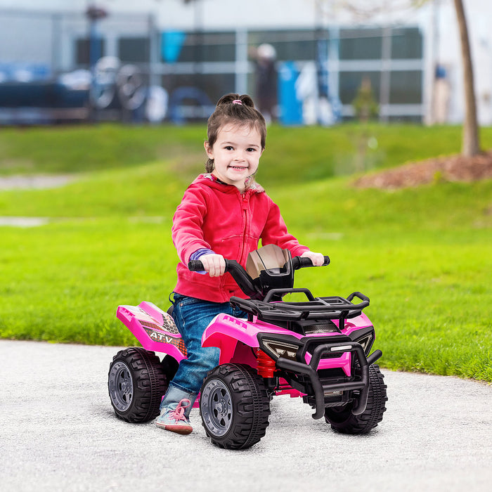 6V Kids Electric Ride on Car Toddler Quad Bike ATV for 18-36 month Pink