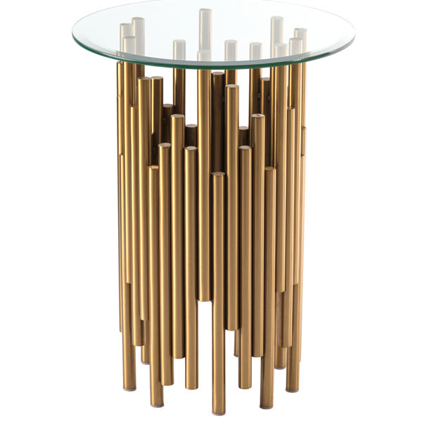 Rubell Brass Side Table