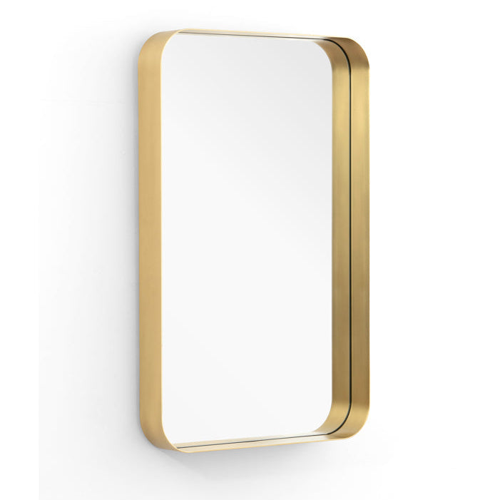 Alana Rectangular Mirror – Brass