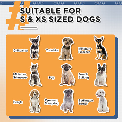 Detachable Pet Stroller Pushchair Foldable Dog Cat Travel Carriage 2-In-1 Design Carrying Bag Blue