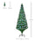 6FT Multicoloured Artificial Christmas Tree w/ Pre-Lit Modes Metal Stand