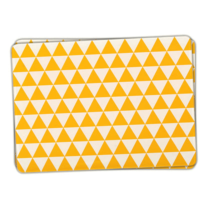 Set of 6 Placemats  Yellow Check