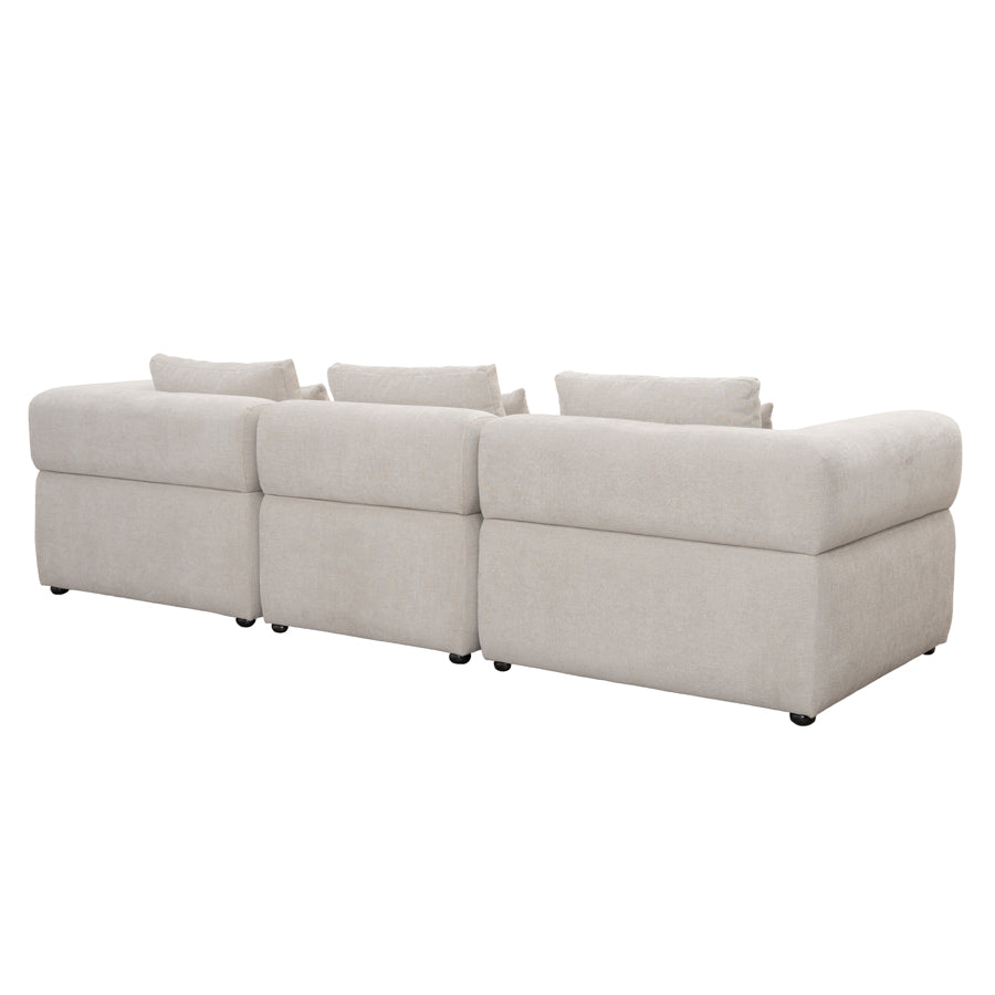 Beck Three Seat Sofa – Parchment