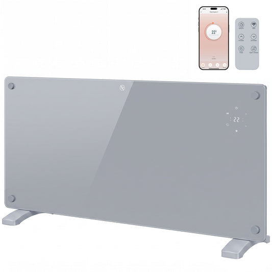 2000W Electric Space Heater Radiator Wifi Smart App, Grey