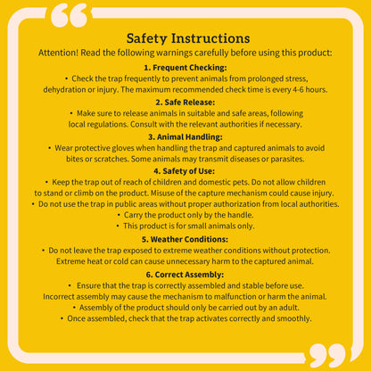 Single Door Humane Rat Trap for Small Animals, Dark Green