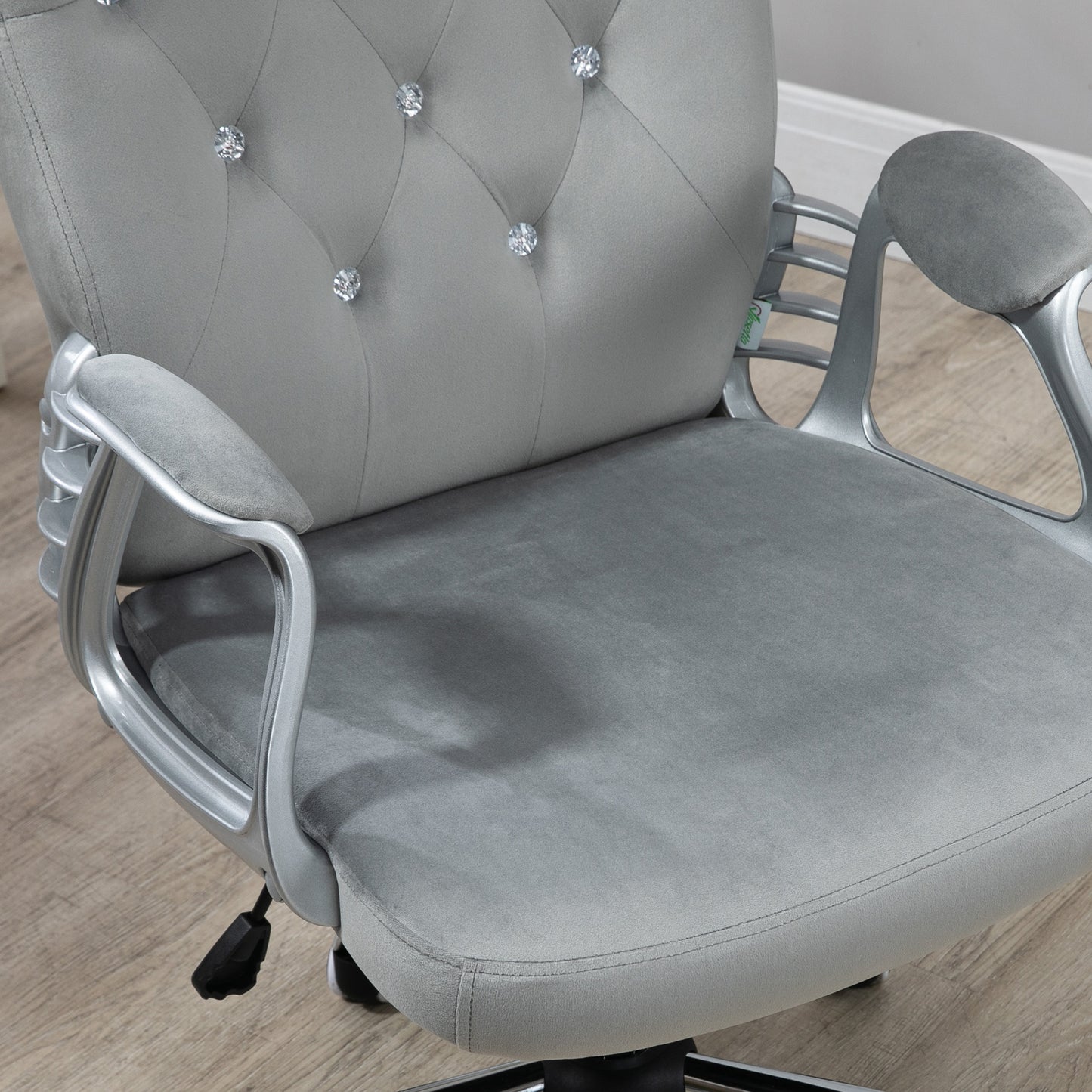 Home Office Chair with Adjustable Height Tilt Function Grey