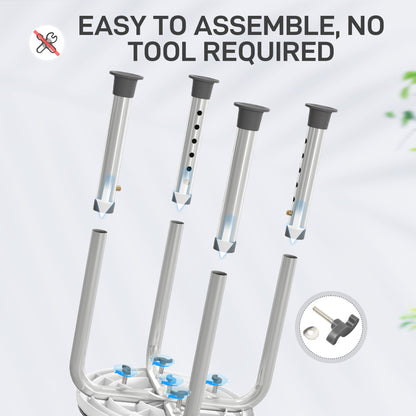 360 Degree Swivel Shower Stool with Non-Slip Feet for Disabled, Grey