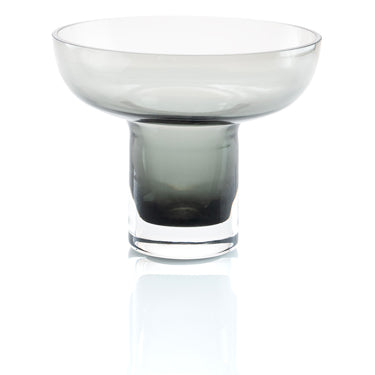 Small Grey Glass Vase