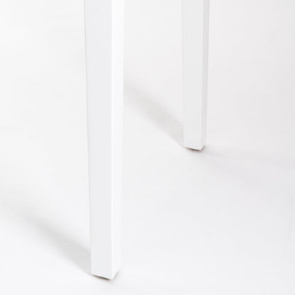 Heidi White Console Table Brass/Silver