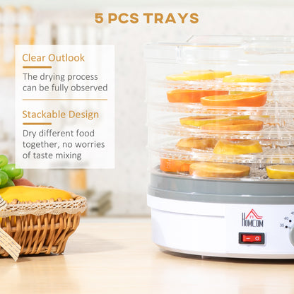 5 Tier Food Dehydrator for Drying Fruit Meat Vegetable Jerky Pet Treat