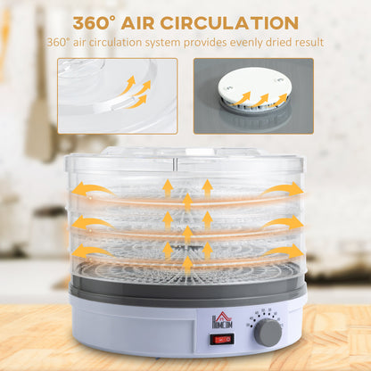 5 Tier Food Dehydrator for Drying Fruit Meat Vegetable Jerky Pet Treat