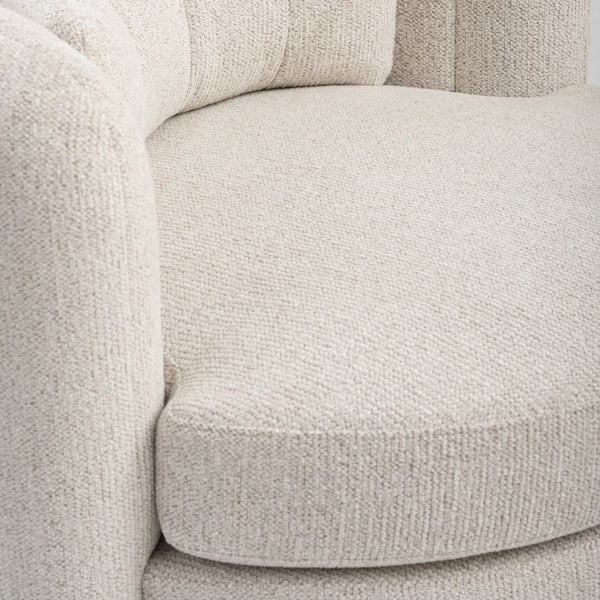 Calvin Swivel Armchair - Travertine