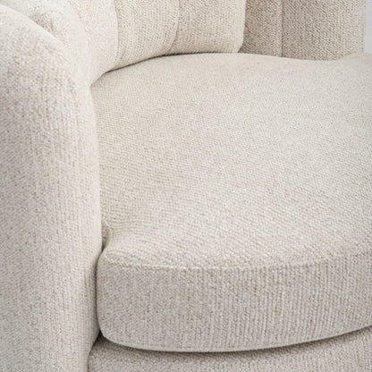 Calvin Swivel Armchair - Travertine