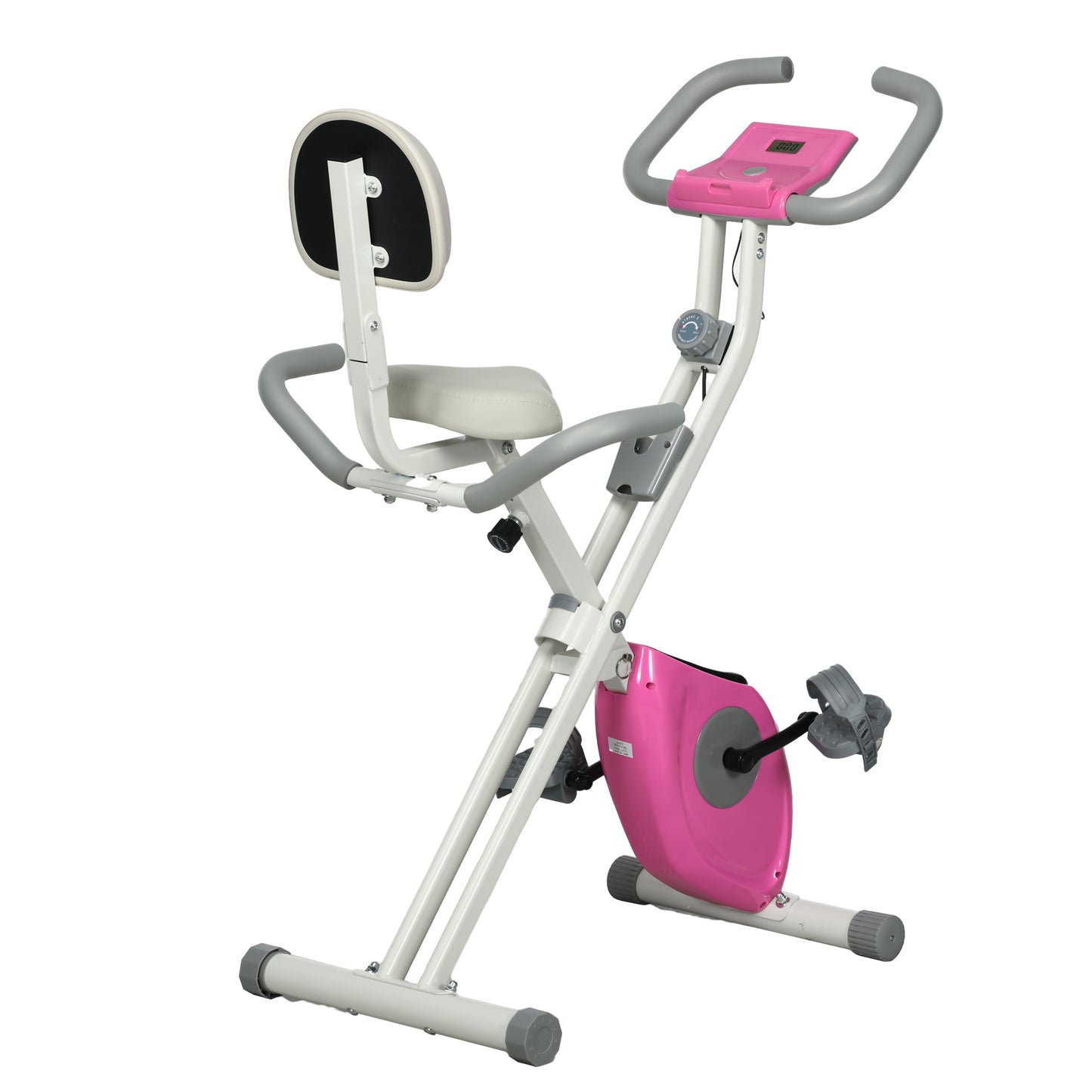Folding Exercise Bike w/ Adjustable Magnetic Resistance, Seat Height