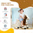 Rocking Horse with Music Sound, Ride On Horse with Saddle Gift for 3-6 Years Old Girl and Boy, Brown