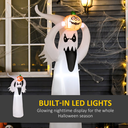 LED Floating Ghost Pumpkin Halloween Decoration Mains Powered Vivid 6FT