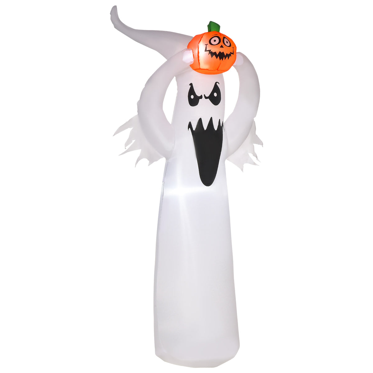 LED Floating Ghost Pumpkin Halloween Decoration Mains Powered Vivid 6FT