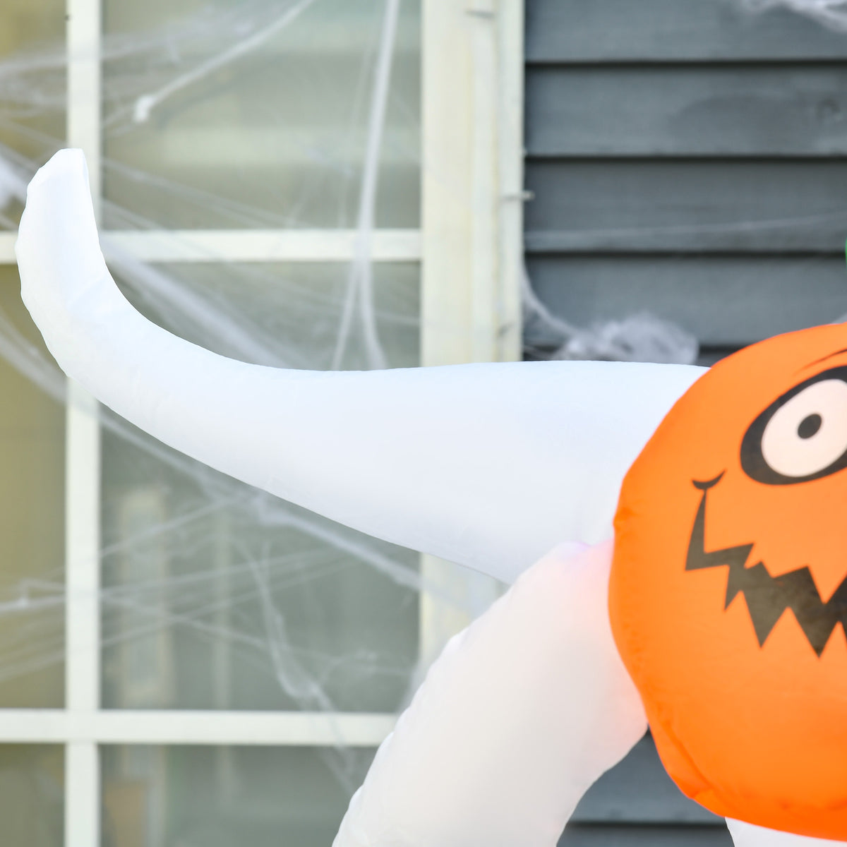 LED Floating Ghost Pumpkin Halloween Decoration Mains Powered Vivid 6FT