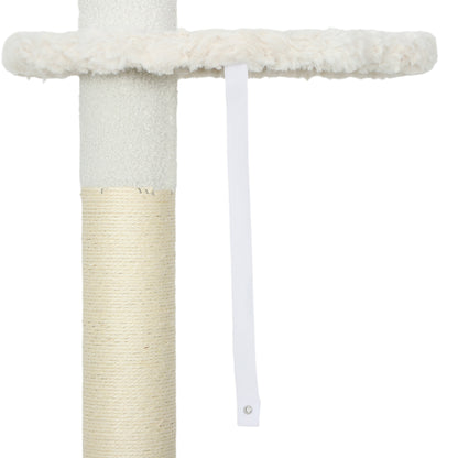  225-255 cm Adjustable Cat Tree with Sisal Scratching Posts, Beige
