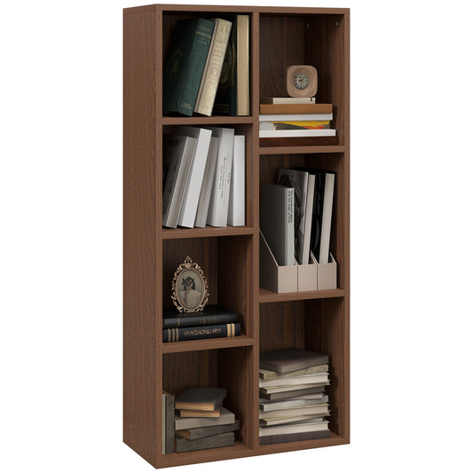 Bookcase Modern Bookshelf Cabinet for Home Office Walnut