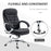 Ergonomic Office Chair Task Chair for Home with Arm, Swivel Wheels, Linen Fabric, Black