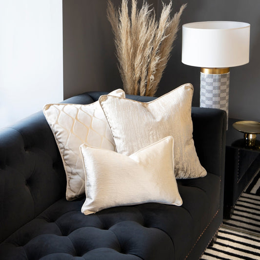 Taupe Shimmer Rectangular Cushion