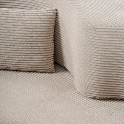 Zzofa Sofa Bed - Double - Light Taupe