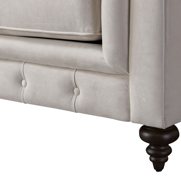 Monty Three Seat Sofa - Chalk