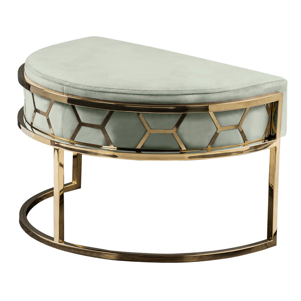 Alveare Footstool Brass - Jade