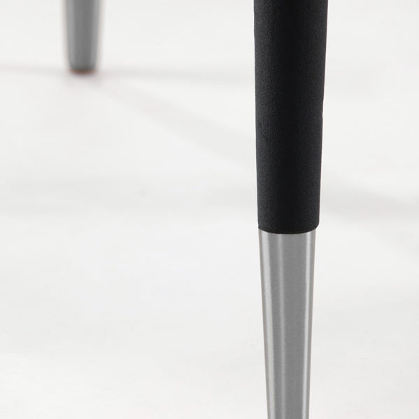 Sophia Dining Chair - Black - Silver Caps