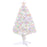 2.5FT Prelit Artificial Tabletop Christmas Tree with Fibre Optics Holiday Home Xmas Decoration for Table and Desk, White