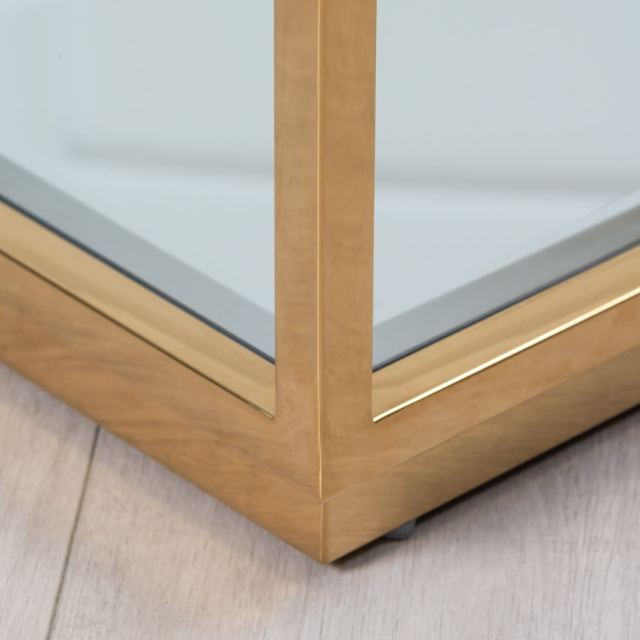Rippon Brass Rectangular Console Table