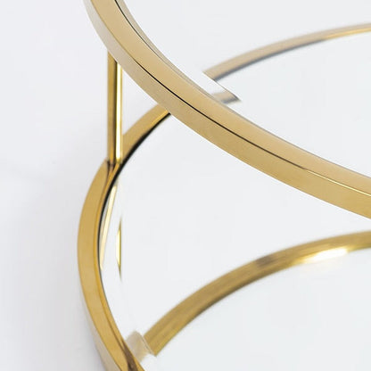 Rippon Brass Circular Coffee Table