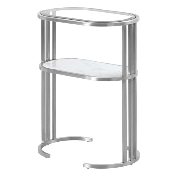 Aria Side Table Silver