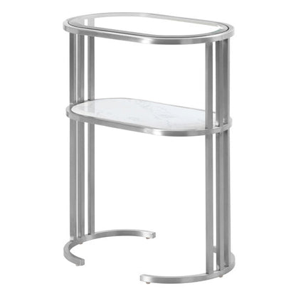 Aria Side Table Silver