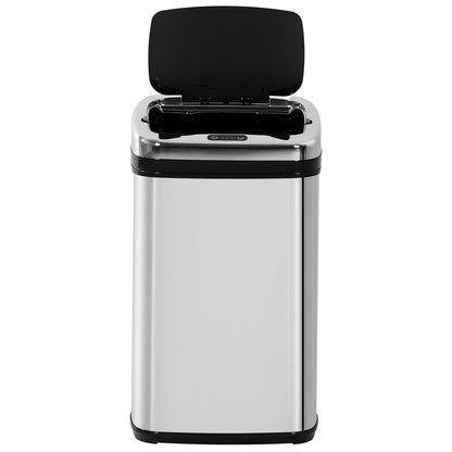 30L Automatic Kitchen Bin with Lid and Infrared Motion Sensor Silver
