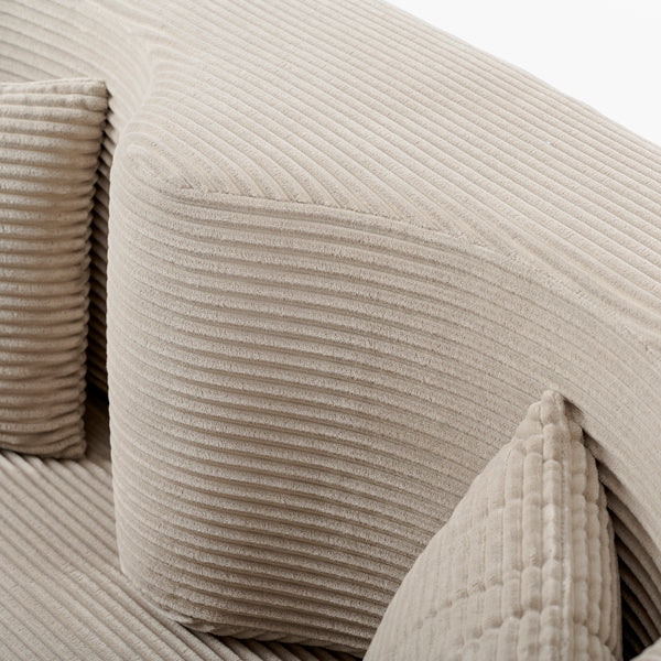 Zzofa Sofa Bed - Double - Light Taupe