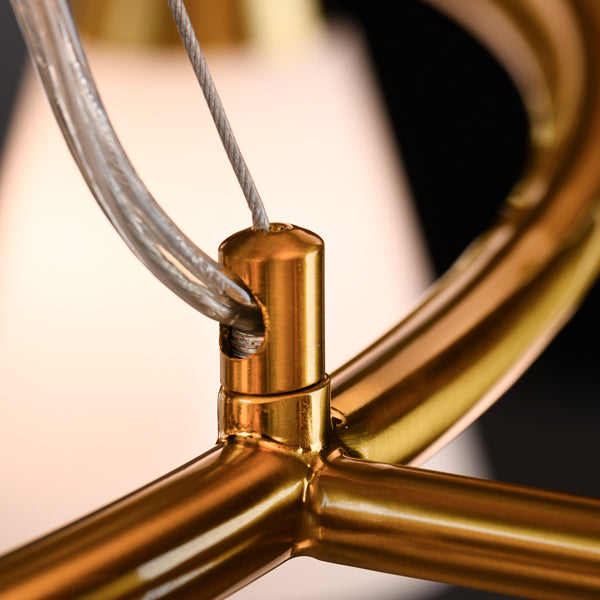Camille Chandelier Brass