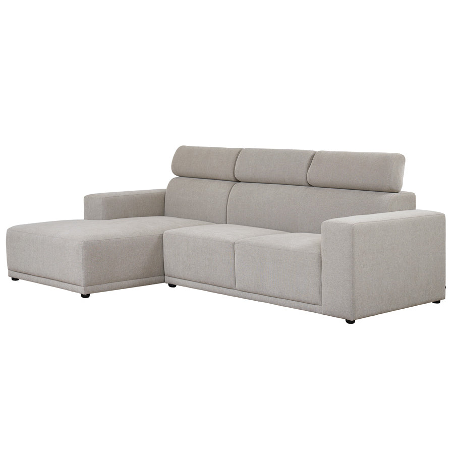 Heather Left Hand Corner Sofa - Taupe