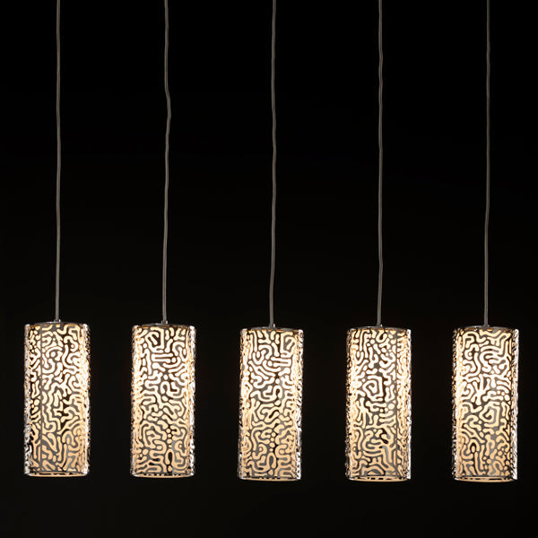 Moray Five Light Pendant Chrome