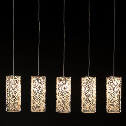 Moray Five Light Pendant Chrome