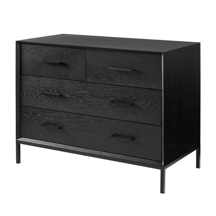 Duo Black Chest of Drawers