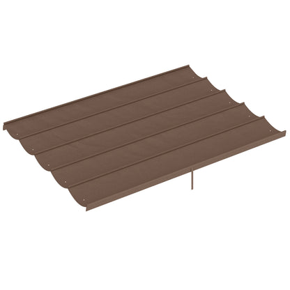 3.5x2.6 m Pergola Cover Replacement for 4x3 m Frame, Brown