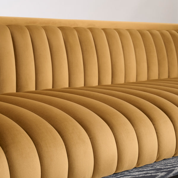 Metz Three Seater Sofa - Camel