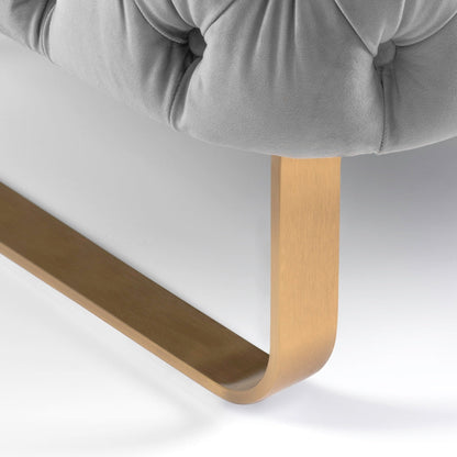 Grosvenor Armchair - Dove Grey - Brushed Brass
